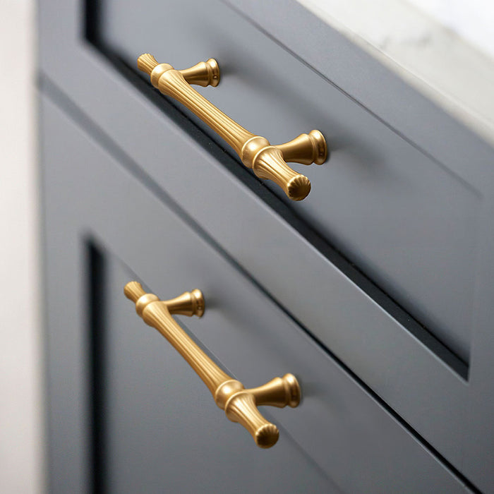 Nordic American Modern Luxury Gold Cabinet Handles