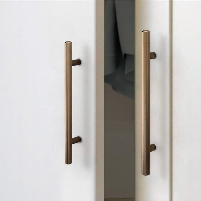 Minimalist Aluminum Alloy Knurled Cabinet Handle For Furniture