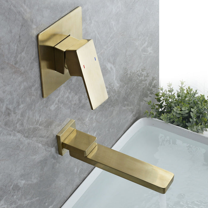 Single Handle Wall Mounted Bathroom Sink Faucet