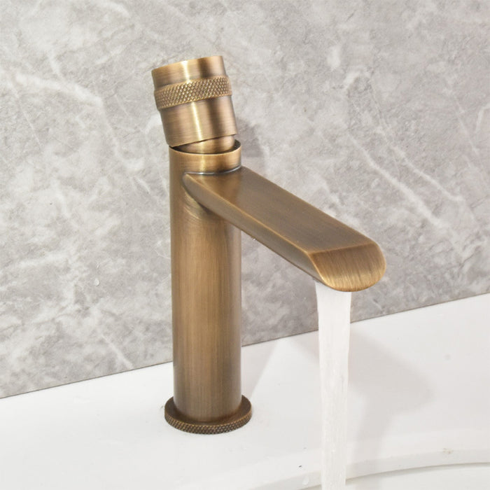 Heavy Duty Single Hole Brass Bathroom Sink Faucets