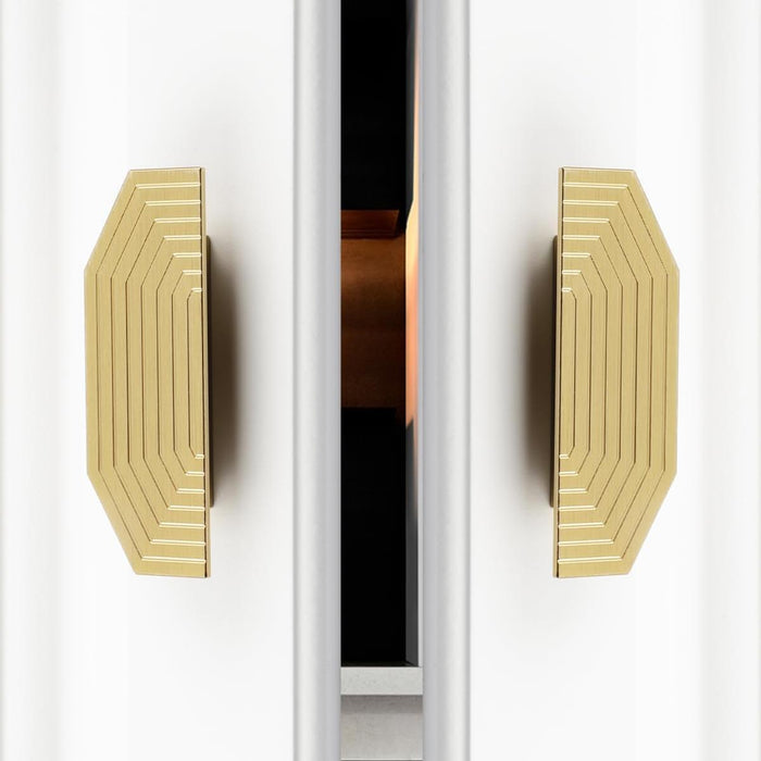 Unique Modern Semi-Circular Gold Kitchen Cabinet Door Handle