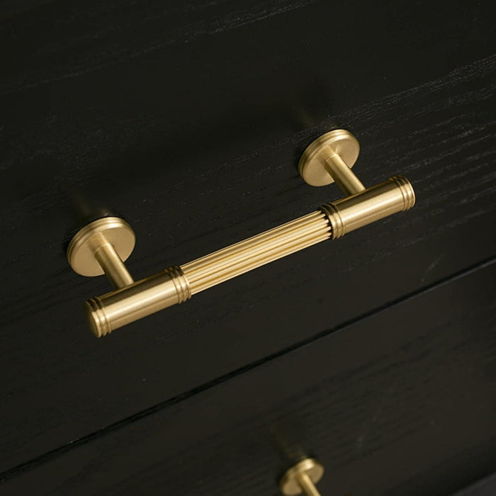 Modern French Solid Brass Cabinet Handles