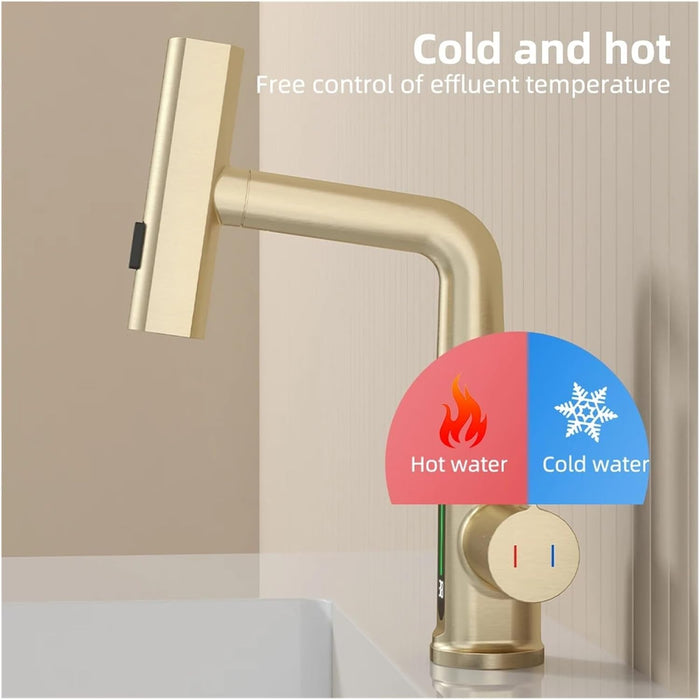 Digital Single Hole Brass Hot and Cold Water Faucet