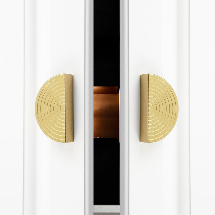 Unique Modern Semi-Circular Gold Kitchen Cabinet Door Handle