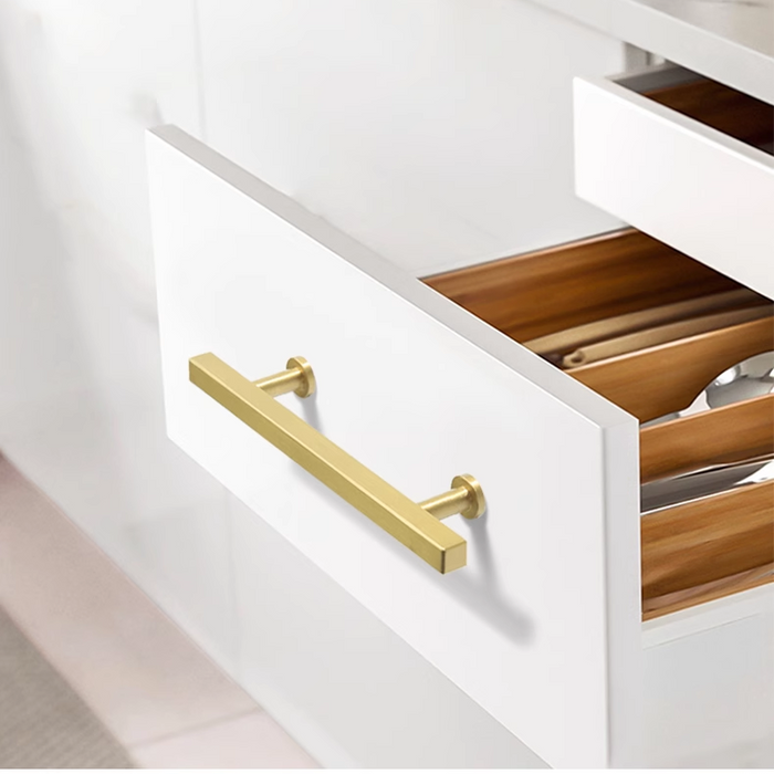 Modern Elegant Brass Kitchen Cabinet Handles