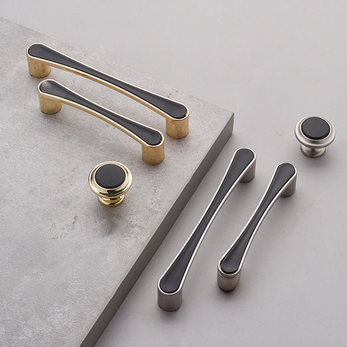 Simple Modern Black Cabinet Drawer Pulls