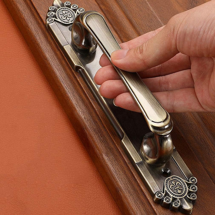 Antique Bronze Kitchen Cabinets Door Pulls with Backplate