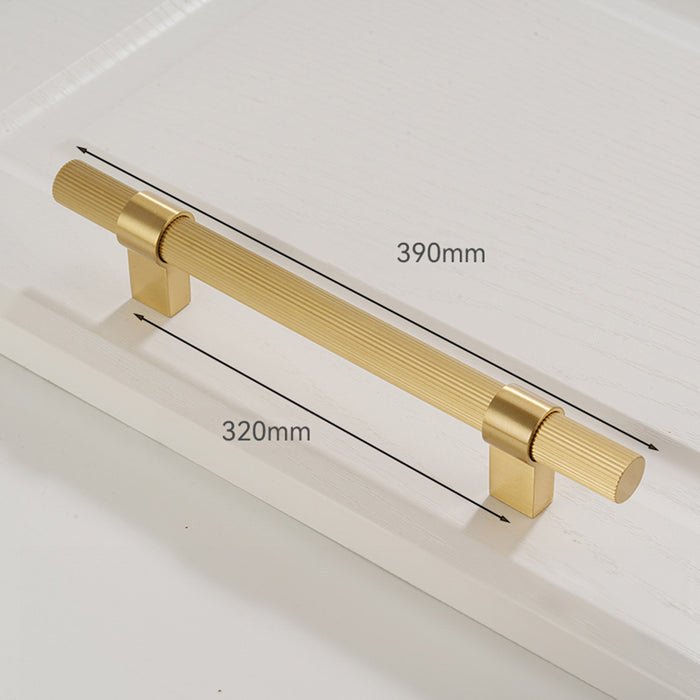 Solid Brass Knurled Hardware Kitchen Cabinet Pull