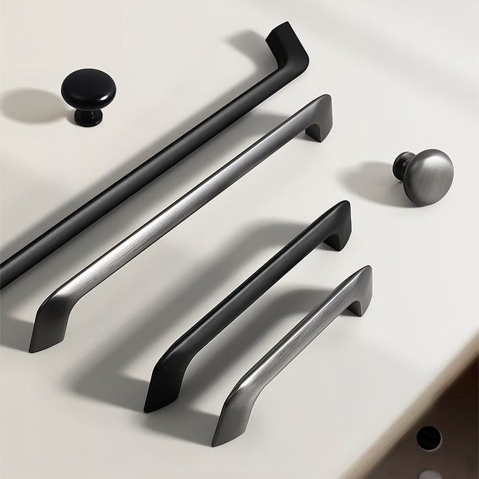 Sleek Minimalist Zinc Alloy Decorative Cabinet Handles For Kitchen