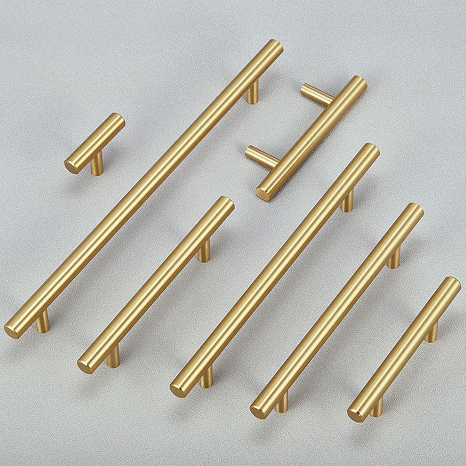 Cabinet Handles Brushed Gold Cabinet Handles European Style Kitchen Bar ...