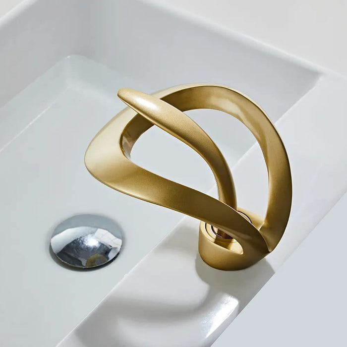 Widespread Single Handle Waterfall Bathroom Sink Faucet