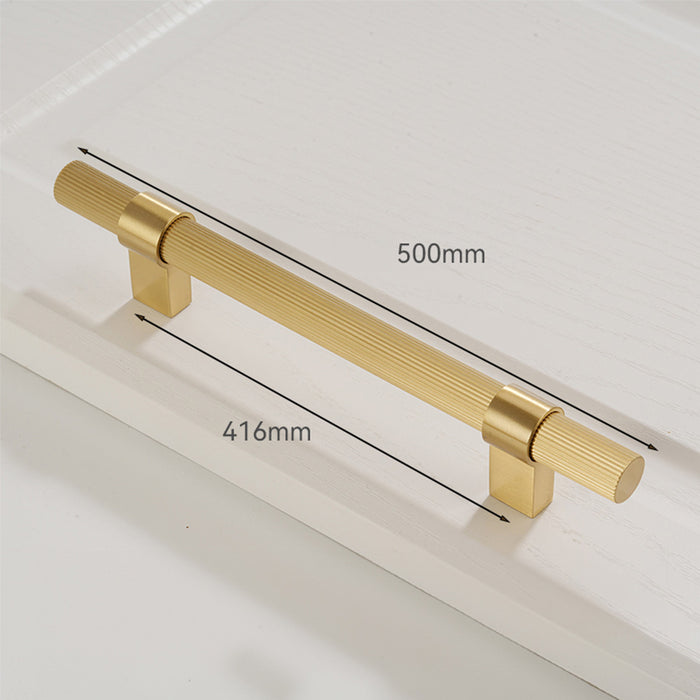 Solid Brass Knurled Hardware Kitchen Cabinet Pull