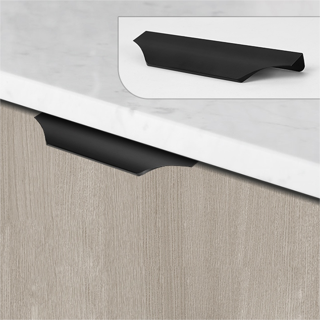 Modern Sleek Round Invisible Cabinet Edge Pulls