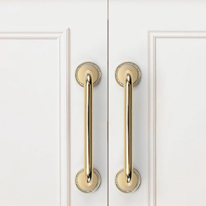 Simple Decorative Zinc Gold Alloy Kitchen Cabinet Handles