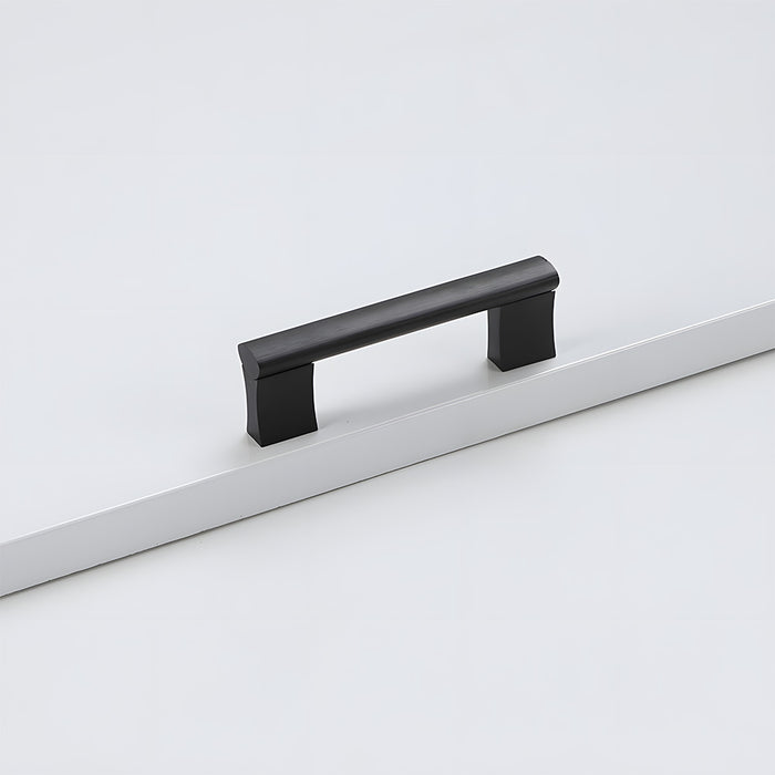 Modern Simple Black Aluminum Alloy Kitchen Drawer Handle