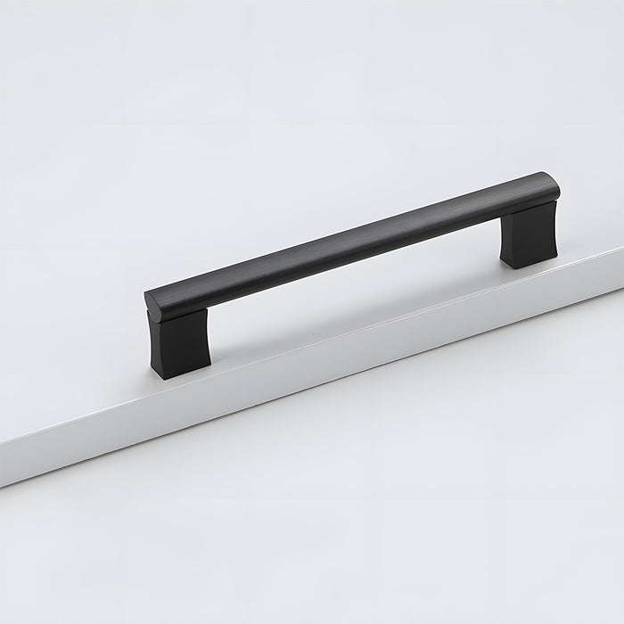 Modern Simple Black Aluminum Alloy Kitchen Drawer Handle