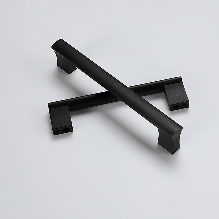 Modern Simple Black Aluminum Alloy Kitchen Drawer Handle