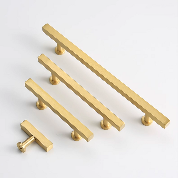 Modern Elegant Brass Kitchen Cabinet Handles