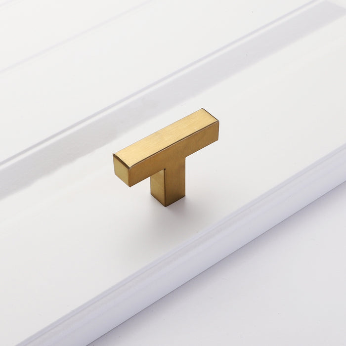 Goldenwarm Gold Kitchen Cabinet Pulls Brushed Brass Bathroom