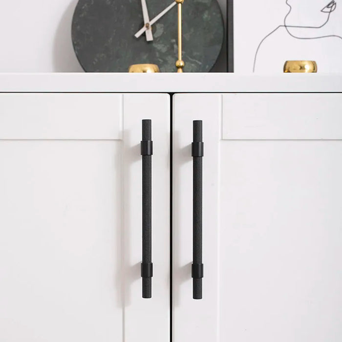 Simple Brass Cabinet Door Handle Black Gold Long Pull