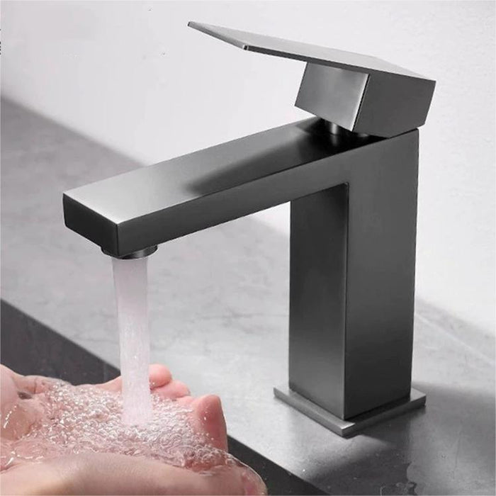 Square One-Handle Bathroom Faucet