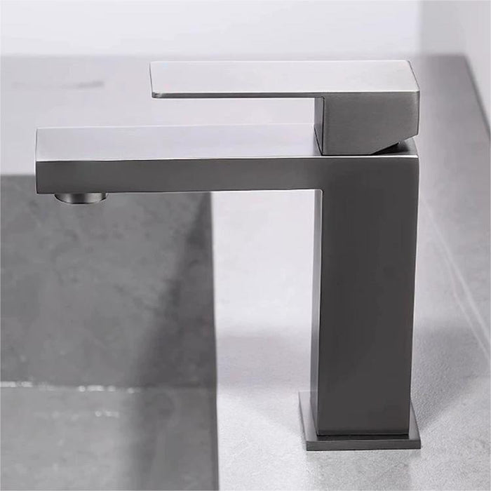 Square One-Handle Bathroom Faucet