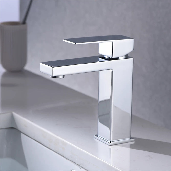 Square One-Handle Bathroom Faucet