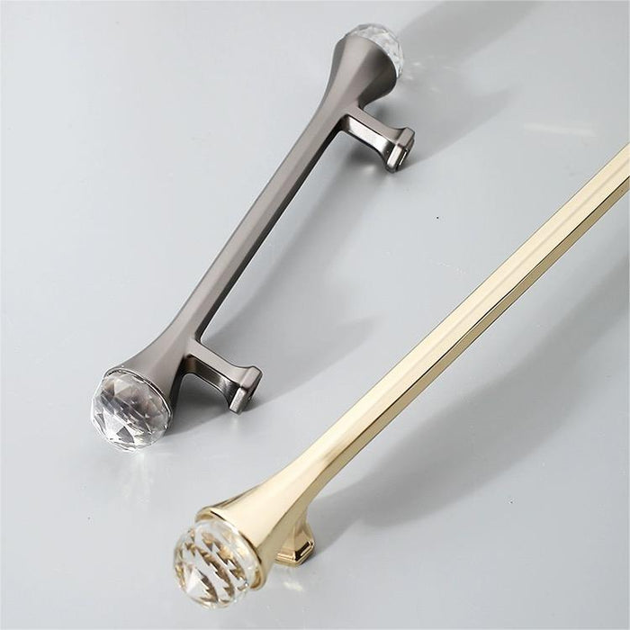 French-style Luxury Modern Zinc Alloy Crystal Cabinet Door Handle