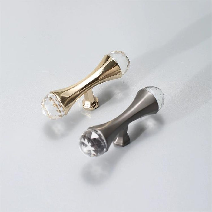 French-style Luxury Modern Zinc Alloy Crystal Cabinet Door Handle