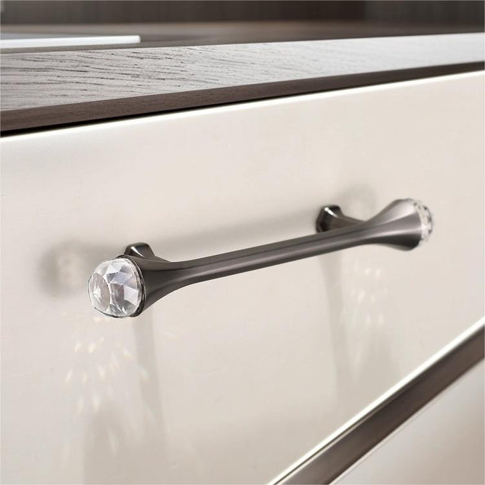 French-style Luxury Modern Zinc Alloy Crystal Cabinet Door Handle