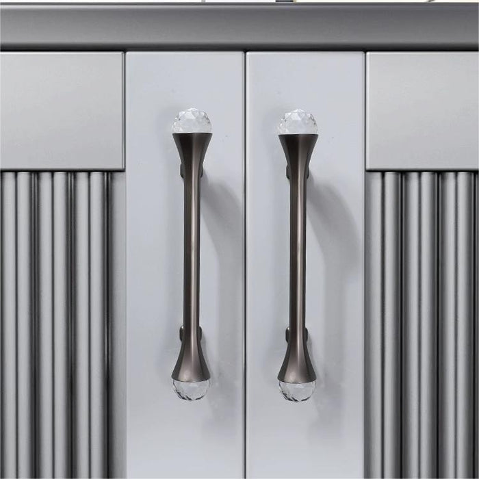 French-style Luxury Modern Zinc Alloy Crystal Cabinet Door Handle