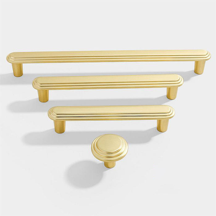 Modern Minimalist Zinc Alloy Solid Round Cabinet Drawer Handle