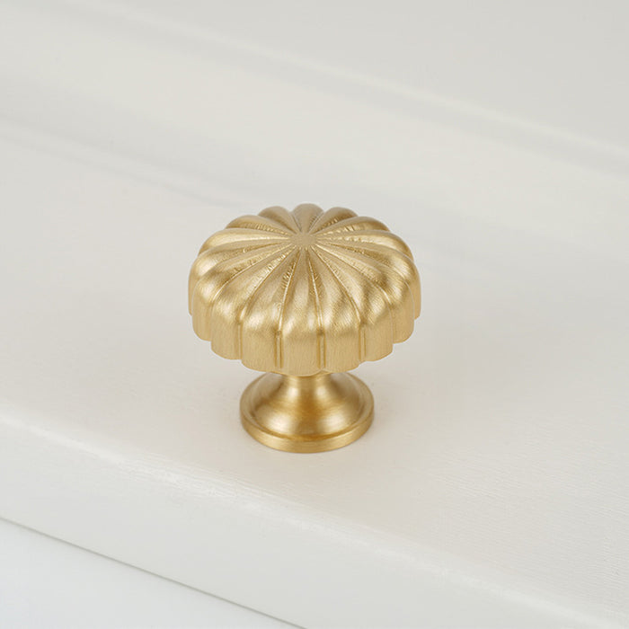 Solid Brass Furniture Hardware Single Hole Knobs