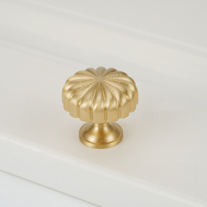 Solid Brass Furniture Hardware Single Hole Knobs