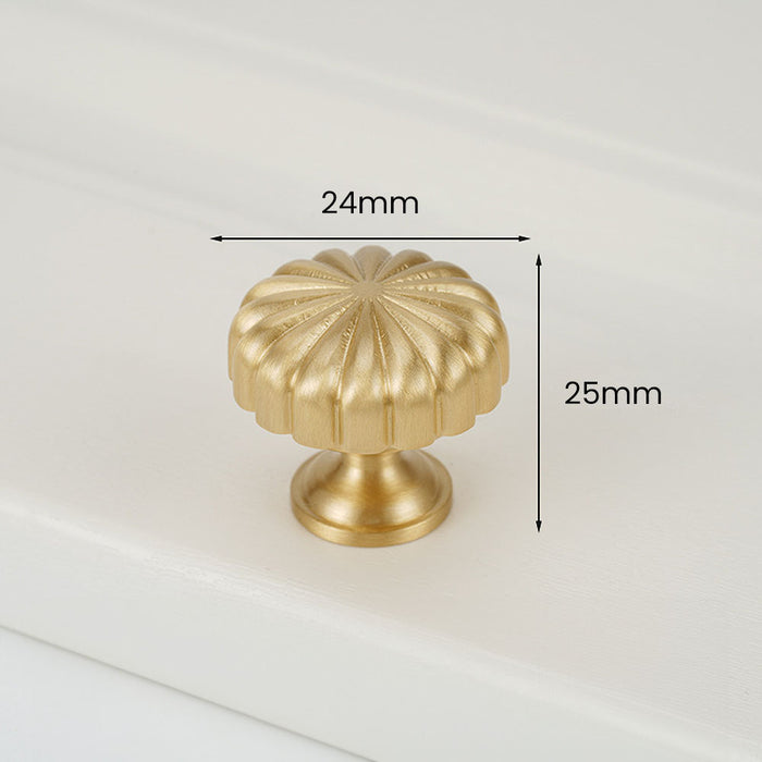 Solid Brass Furniture Hardware Single Hole Knobs