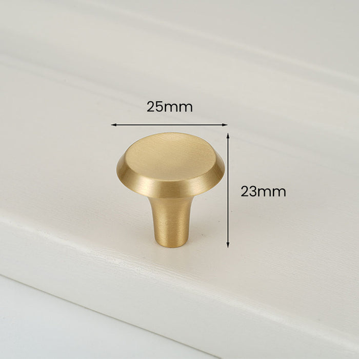 Solid Brass Furniture Hardware Single Hole Knobs