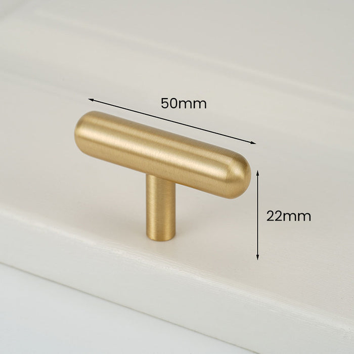 Solid Brass Furniture Hardware Single Hole Knobs