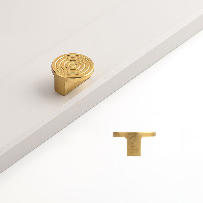 Unique Modern Semi-Circular Gold Kitchen Cabinet Door Handle