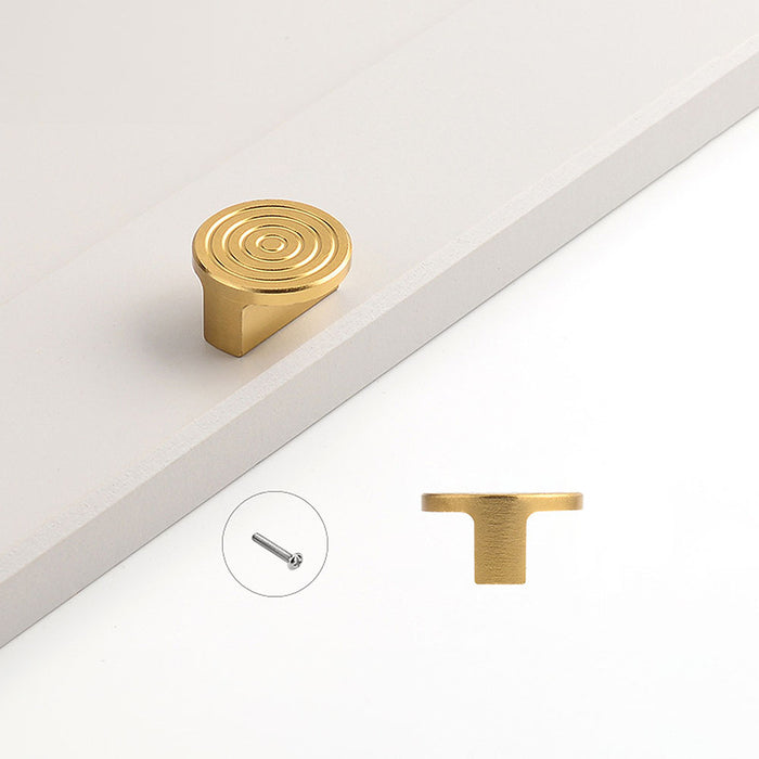 Unique Modern Semi-Circular Gold Kitchen Cabinet Door Handles