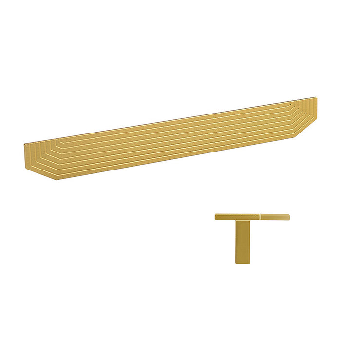 Unique Modern Semi-Circular Gold Kitchen Cabinet Door Handles