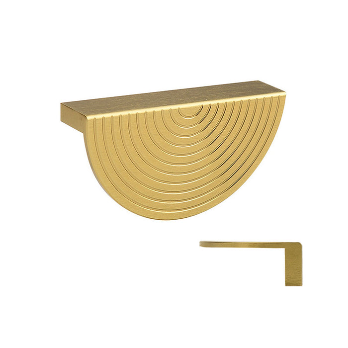 Unique Modern Semi-Circular Gold Kitchen Cabinet Door Handles