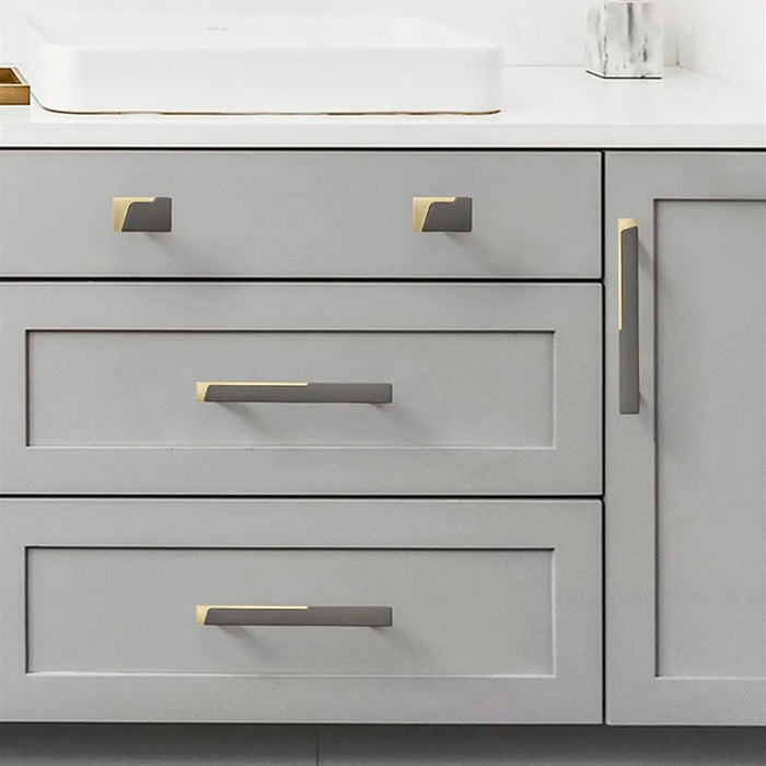 Goldenwarm Cabinet Handles and Knobs Modern Kitchen Cabinet Hardware
