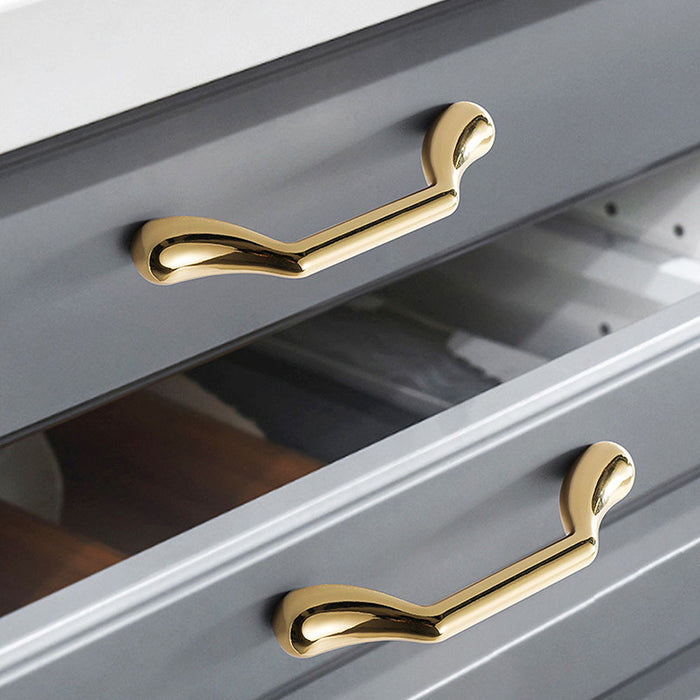 Classic Curved Cabinet Knobs and Handles