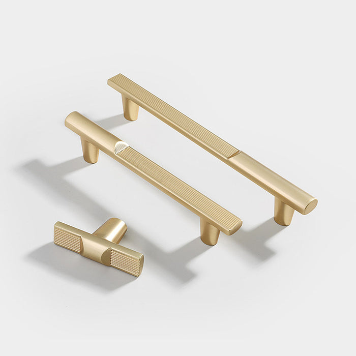 Nordic Modern Luxury Zinc Alloy Solid Cabinet Drawer Pulls