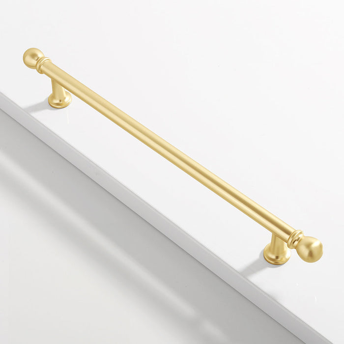 Modern Zinc Alloy Matte Gold Brass Drawer Cabinet Handle