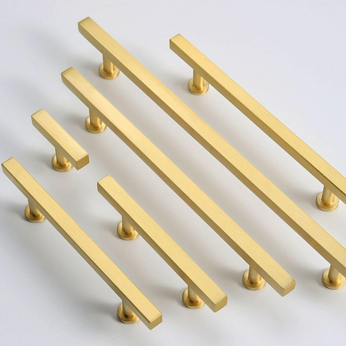 Modern Elegant Brass Kitchen Cabinet Handles