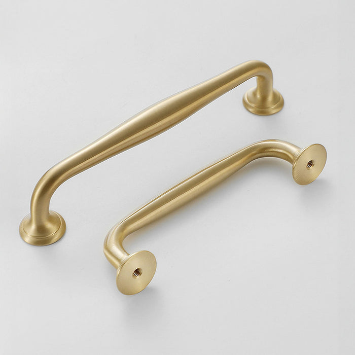 Modern Simple Brass Wardrobe Handle