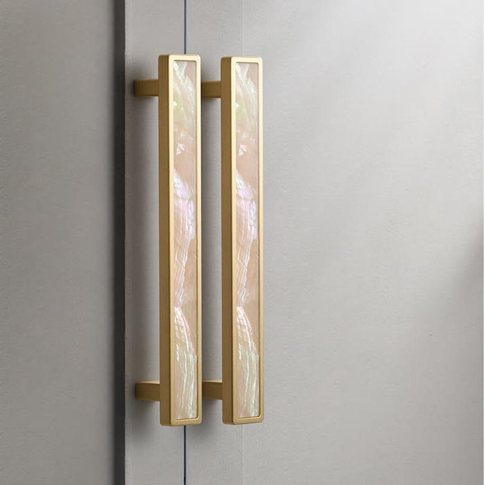 Luxury Marble Texture Brass Cabinet Drawer Handle