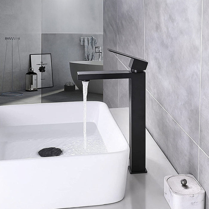 Square One-Handle Bathroom Faucet