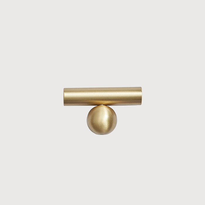 Modern Minimalist Pure Brass Gold Wardrobe Door Handle